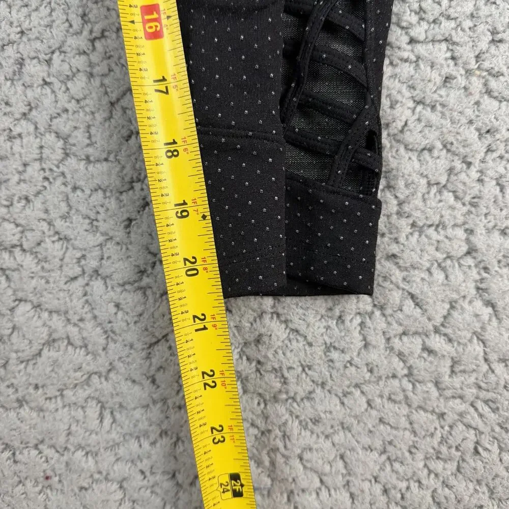 The North Face Leggings Womens Black Small Polka Dot Lace Ankle Athleisure